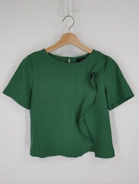 Jasper J Conran Cropped Ruffle Tee